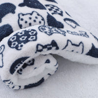 HKM-245907 Cozy Flannel Padded Pet Mat – Warm and Comfortable Dog Cushion in Various Fun Designs