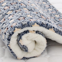 HKM-245907 Cozy Flannel Padded Pet Mat – Warm and Comfortable Dog Cushion in Various Fun Designs