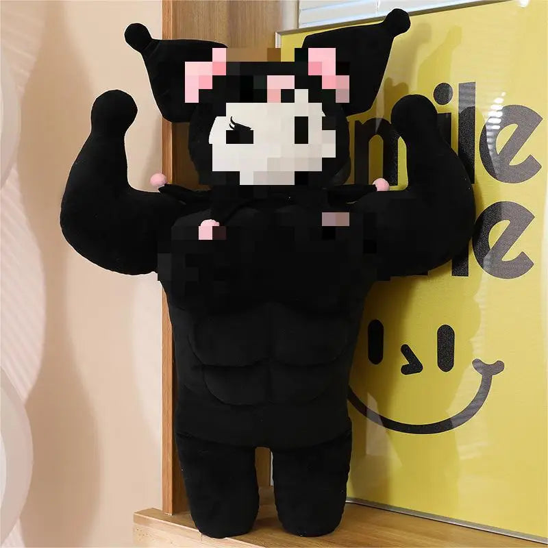 HKM-245971 Cute Kawaii Plush Doll - My Melody & Cinnamon Stuffed Toy, Soft PP Cotton, 25cm-50cm, Unisex, Ages 2 & Up