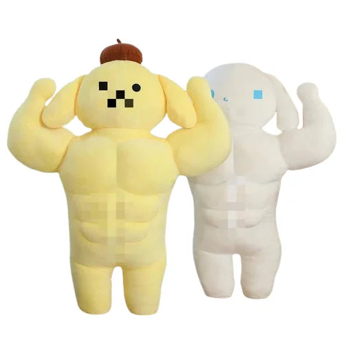 KTX-245971 Cute Kawaii Plush Doll - My Melody & Cinnamon Stuffed Toy, Soft PP Cotton, 25cm-50cm, Unisex, Ages 2 & Up