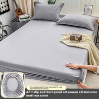 HKM-245971 Dormitory Mattress Protector Set - Fitted Sheet in Chemical Fiber, Multiple Sizes Available
