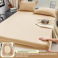 HKM-245971 Dormitory Mattress Protector Set - Fitted Sheet in Chemical Fiber, Multiple Sizes Available