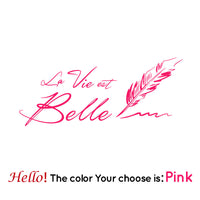 HKM-245971 European Style Personalized Black PVC Wall Stickers for Living Room & Bedroom Decoration, 30x72cm
