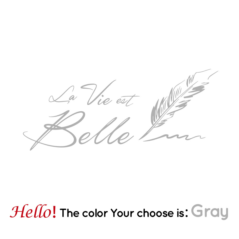 HKM-245971 European Style Personalized Black PVC Wall Stickers for Living Room & Bedroom Decoration, 30x72cm