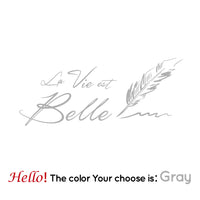 HKM-245971 European Style Personalized Black PVC Wall Stickers for Living Room & Bedroom Decoration, 30x72cm