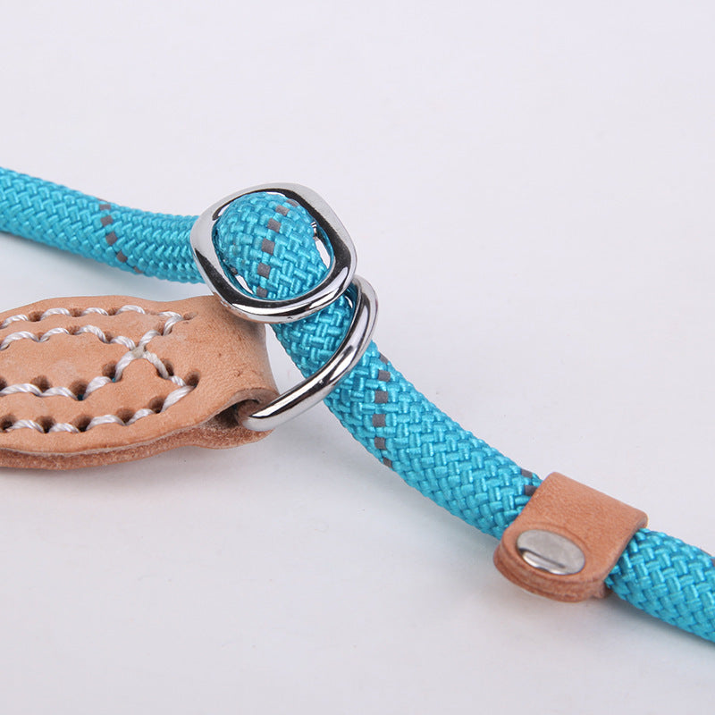 HKM-245971 Reflective Silk Hyena Dog Leash in Durable Nylon Material