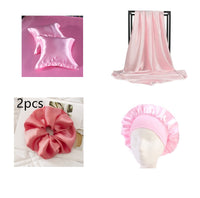 HKM-246035 Silk-like Luxury Square Cushion Cover in White, Metallic Silver, Princess Pink, and Navy - 40x40cm