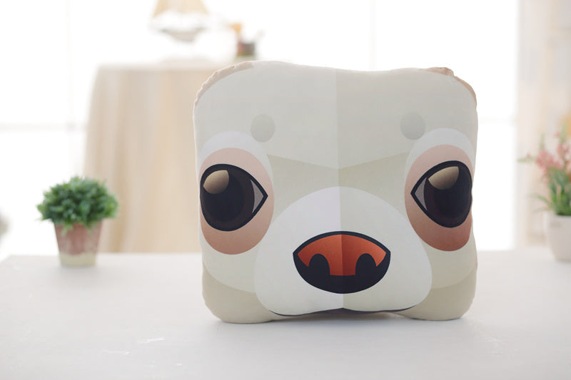 HKM-246099 Shiba Inu Plush Doll Pillow and Two-in-One Air Conditioning Quilt Set