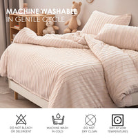 HKM-246291 Microfiber Polyester 3-Piece Quilt Cover Set with Pillowcases