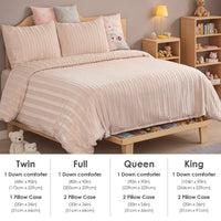 HKM-246291 Microfiber Polyester 3-Piece Quilt Cover Set with Pillowcases