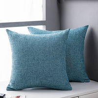 HKM-246419 Solid Color Plain Linen Pillow Cover for Living Room