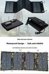 HKM-246483 8W Solar Energy Portable Folding Bag for Mobile and Small Appliance Charging