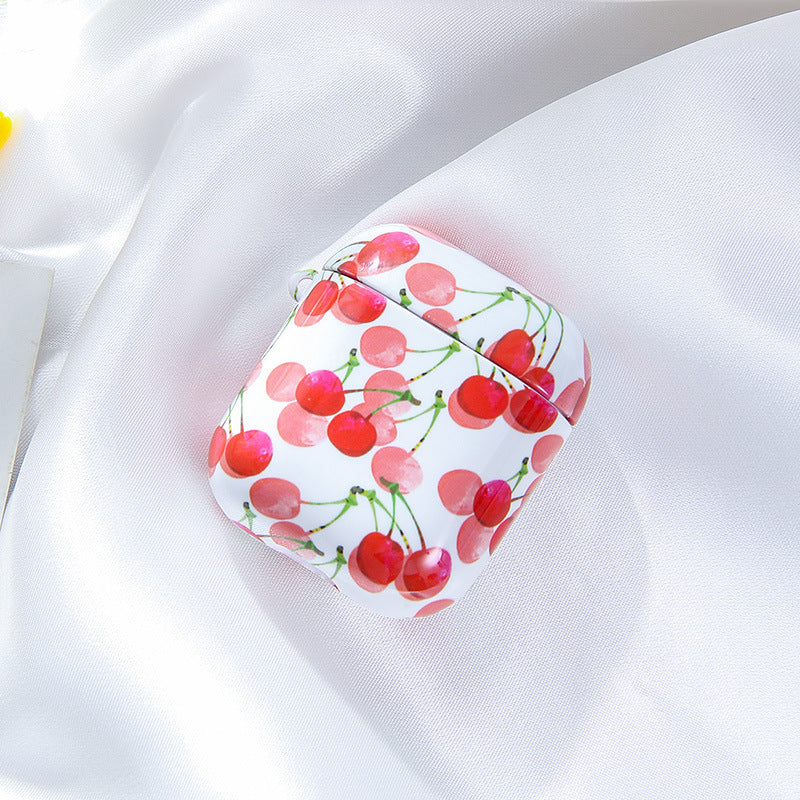 HKM-246483 Cartoon Anime PC Earphone Cover for AirPods - All-Inclusive Water Sticker Design