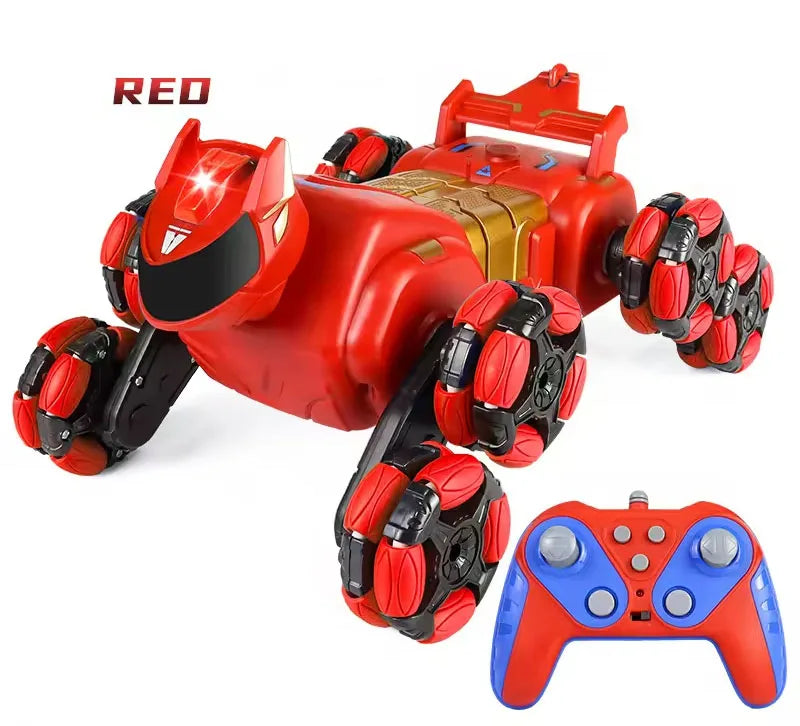 HKM-246547 Transformable Eight-Wheel RC Stunt Car with Hill-Climbing Drive and Lights