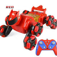 HKM-246547 Transformable Eight-Wheel RC Stunt Car with Hill-Climbing Drive and Lights