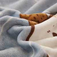 HKM-246611 Cozy Coral Flannel Blanket for Air Conditioning Use - 100% Polyester