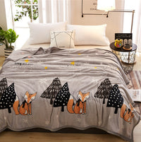 HKM-246611 Cozy Coral Flannel Blanket for Air Conditioning Use - 100% Polyester