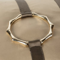 HKM-246675 Elegant Chinese Style Copper Ring Ornament Pillowcase - 45x45cm Precision Jacquard Design
