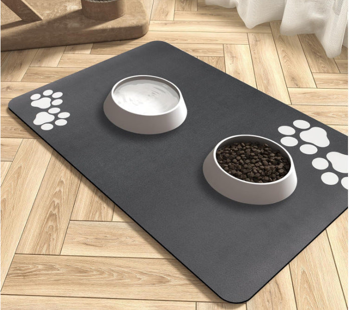 HKM-246675 Pet Diatom Ooze Floor Mat Dogs And Cats Eating Mat Spill-proof Waterproof Quick-drying Placemat