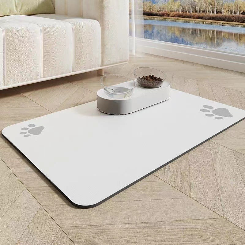 HKM-246675 Pet Diatom Ooze Floor Mat Dogs And Cats Eating Mat Spill-proof Waterproof Quick-drying Placemat