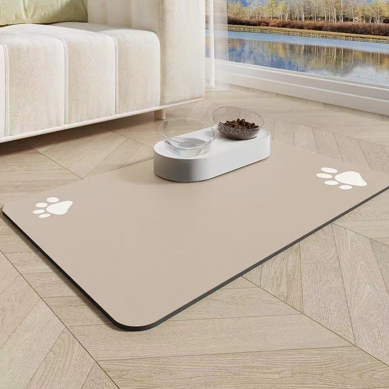 HKM-246675 Pet Diatom Ooze Floor Mat Dogs And Cats Eating Mat Spill-proof Waterproof Quick-drying Placemat