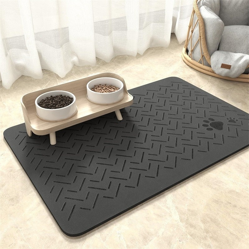 HKM-246675 Pet Diatom Ooze Floor Mat Dogs And Cats Eating Mat Spill-proof Waterproof Quick-drying Placemat