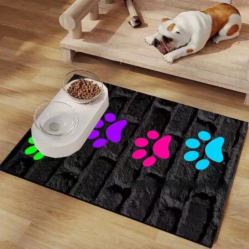 HKM-246675 Pet Diatom Ooze Floor Mat Dogs And Cats Eating Mat Spill-proof Waterproof Quick-drying Placemat