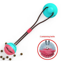 HKM-246739 Dog Toys Silicon Suction Cup Tug Interactive Dog Ball Toy For Pet Chew Bite Tooth Cleaning Toothbrush Feeding Pet Supplies