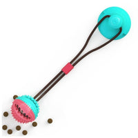 HKM-246739 Dog Toys Silicon Suction Cup Tug Interactive Dog Ball Toy For Pet Chew Bite Tooth Cleaning Toothbrush Feeding Pet Supplies