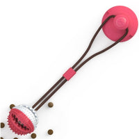 HKM-246739 Dog Toys Silicon Suction Cup Tug Interactive Dog Ball Toy For Pet Chew Bite Tooth Cleaning Toothbrush Feeding Pet Supplies
