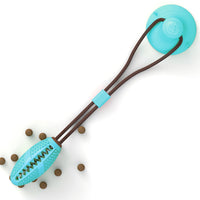 HKM-246739 Dog Toys Silicon Suction Cup Tug Interactive Dog Ball Toy For Pet Chew Bite Tooth Cleaning Toothbrush Feeding Pet Supplies