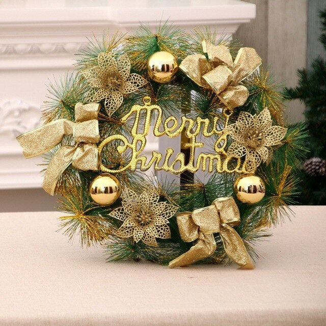 HKM-246739 Multicolor Christmas Ornament Garland - Plastic & Foam, 30cm and 40cm Options