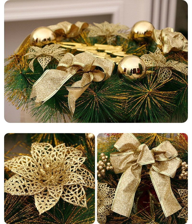 HKM-246739 Multicolor Christmas Ornament Garland - Plastic & Foam, 30cm and 40cm Options