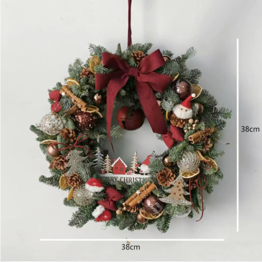 HKM-246739 Multicolor Christmas Ornament Garland - Plastic & Foam, 30cm and 40cm Options