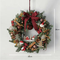 HKM-246739 Multicolor Christmas Ornament Garland - Plastic & Foam, 30cm and 40cm Options