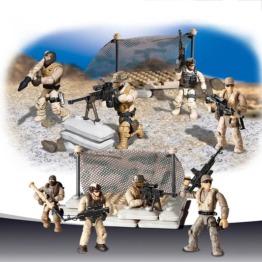 KTX-246867 Military Action Figures Building Block Toy Set for Kids – Special Forces Assembly Toys