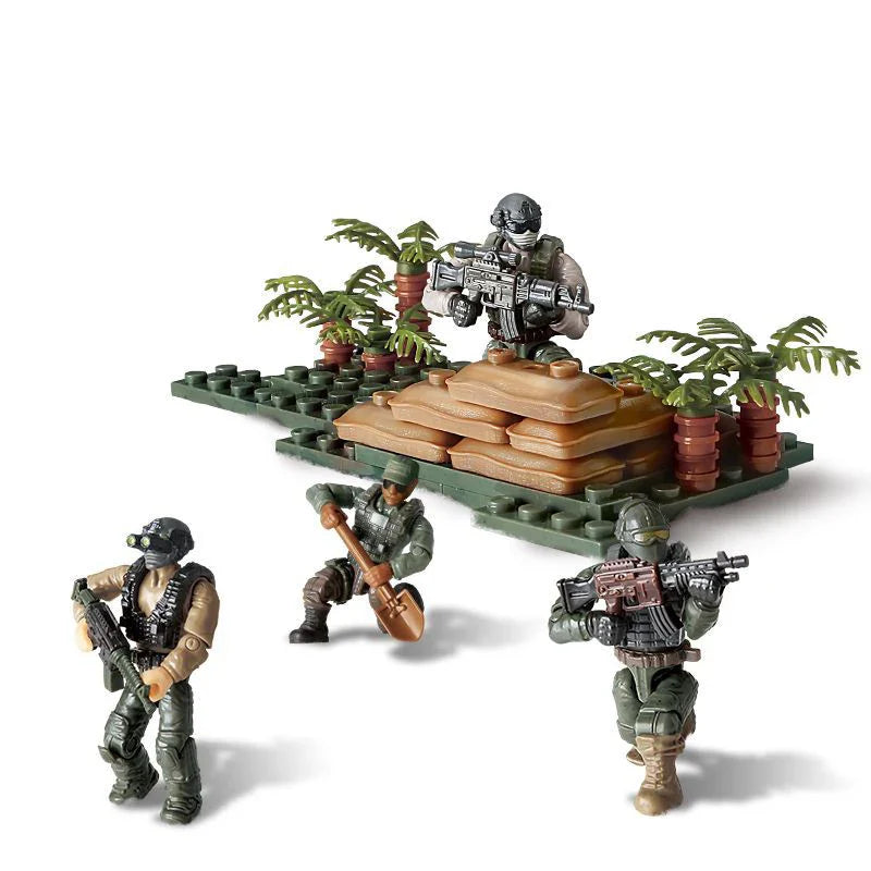 KTX-246867 Military Action Figures Building Block Toy Set for Kids – Special Forces Assembly Toys