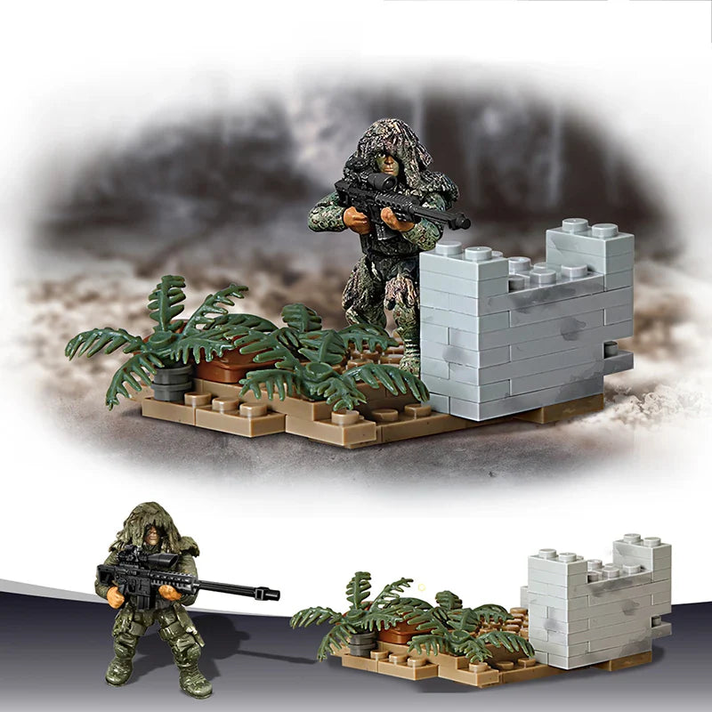 KTX-246867 Military Action Figures Building Block Toy Set for Kids – Special Forces Assembly Toys