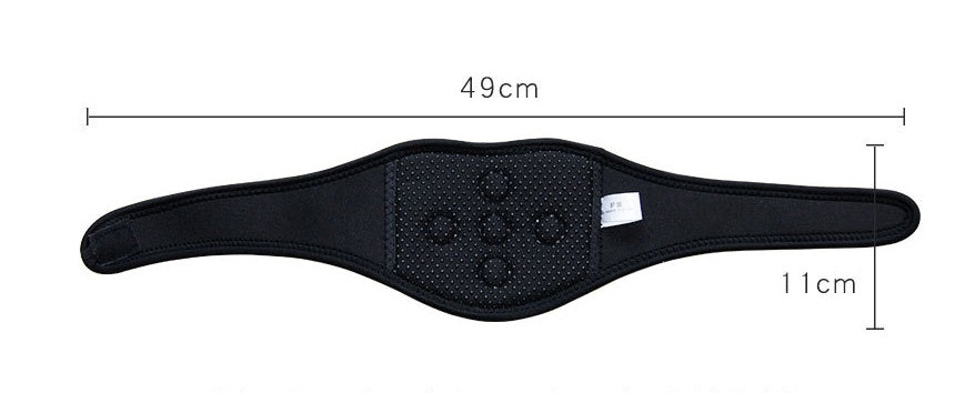 HKM-246867 Self-Heating Magnetic Therapy Neck Guard with Tourmaline Fabric, Adjustable Design for Pain Relief and Improved Blood Circulation