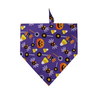 HKM-246995 Halloween Triangle Dog Bib Saliva Towel, Polyester, Various Styles, Large 70x48x48cm