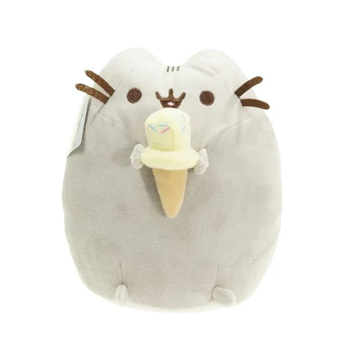 KTX-247123 Kawaii Plush Cat Toy - Donut, Ice Cream, Sushi & Snack Designs, Soft Stuffed Doll (15-18cm)