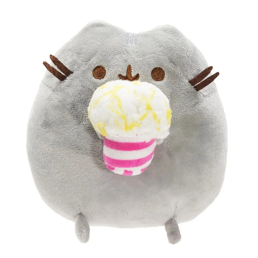 KTX-247123 Kawaii Plush Cat Toy - Donut, Ice Cream, Sushi & Snack Designs, Soft Stuffed Doll (15-18cm)