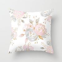 HKM-247187 Pastoral Floral Design Pillowcase in Soft Peach Skin Material