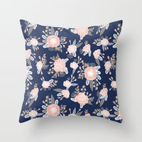 HKM-247187 Pastoral Floral Design Pillowcase in Soft Peach Skin Material