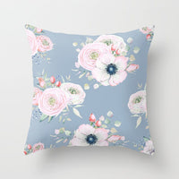 HKM-247187 Pastoral Floral Design Pillowcase in Soft Peach Skin Material
