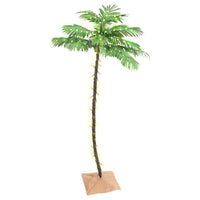 HKM-247251 LED Artificial Palm Tree with 88 Warm White Lights - 150 cm Height, Perfect for Home Decor