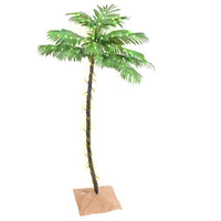 HKM-247251 LED Artificial Palm Tree with 88 Warm White Lights - 150 cm Height, Perfect for Home Decor