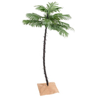 HKM-247251 LED Artificial Palm Tree with 88 Warm White Lights - 150 cm Height, Perfect for Home Decor