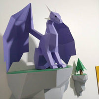 HKM-247379 Dragon Paper Model Wall Hanging Decoration for Home - DIY Craft Décor