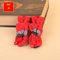 HKM-247443 Four Seasons Breathable Soft Bottom Dog Shoes - Fleece-lined & Non-slip Options Available
